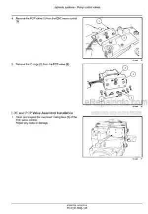 Photo 4 - New Holland Speedrower 200 Speedrower 240 Service Manual Self-Propelled Windrower 47698329