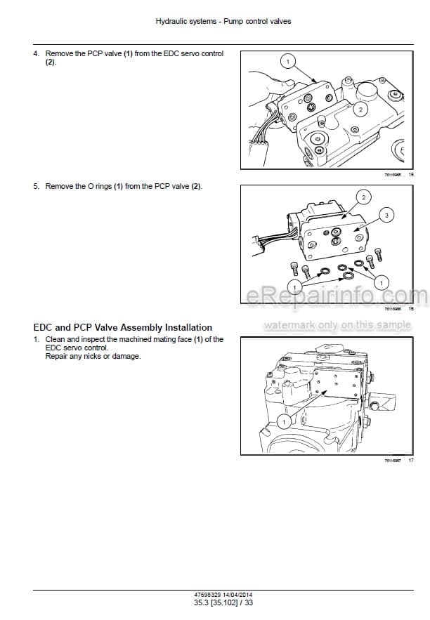 Photo 1 - New Holland Speedrower 200 Speedrower 240 Service Manual Self-Propelled Windrower 47698329