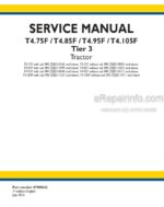Photo 4 - New Holland T4.75F T4.85F T4.95F T4.105F Service Manual Tractor 47888362