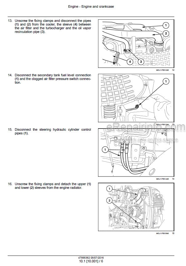 Photo 1 - New Holland T4.75F T4.85F T4.95F T4.105F Service Manual Tractor 47888362