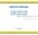 Photo 4 - New Holland T4.75N T4.85N T4.95N T4.105N T4.65V T4.75V T4.85V T4.95V T4.105V Service Manual Tractor 47888373