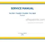 Photo 4 - New Holland T4.75V T4.85V T4.95V T4.105V Service Manual Tractor 47888374