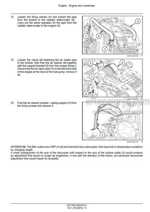 Photo 8 - New Holland H9870 H9880 Service Manual Bale Wagon 47918070