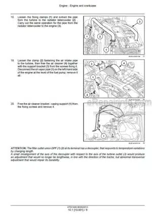 Photo 8 - New Holland H9870 H9880 Service Manual Bale Wagon 47918070