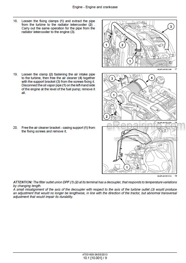 Photo 1 - New Holland T4.85 T4.95 T4.105 Service Manual Tractor 47531609