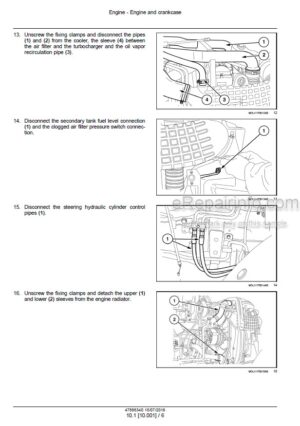 Photo 3 - New Holland T4030F T4040F Service Manual Tractor 47888340