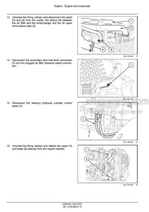 Photo 8 - New Holland T4030F T4040F Service Manual Tractor 47888340