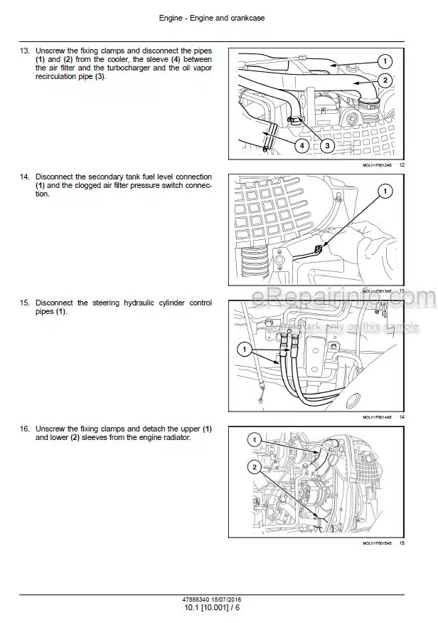 Photo 1 - New Holland T4030F T4040F Service Manual Tractor 47888340