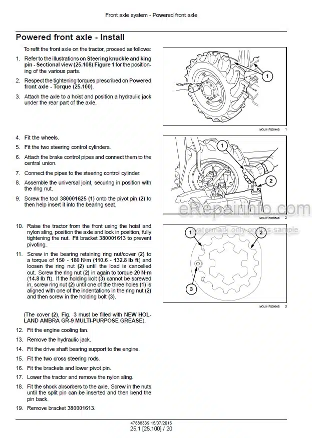 Photo 1 - New Holland T4030F T4040F T4050F T4060F Service Manual Tractor 47888339