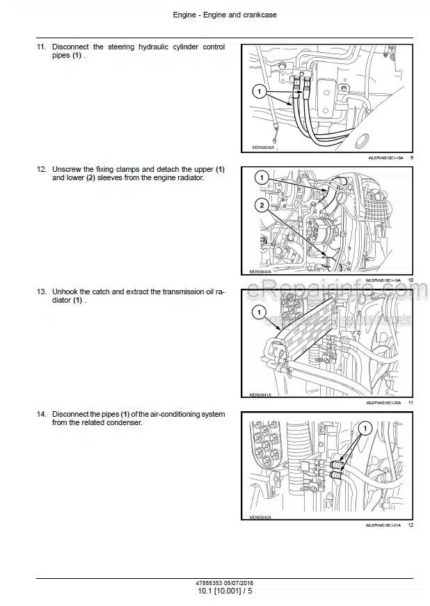 Photo 1 - New Holland T4030V T4040V T4050V T4060V Tier 3 Service Manual Tractor 47888353