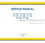 Photo 4 - New Holland T7.140 T7.150 T7.165 T7.175 T7.180 T7.190 T7.195 T7.205 Service Manual Tractor 47402793