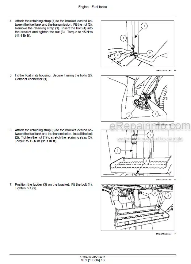 Photo 1 - New Holland T7.140 T7.150 T7.165 T7.175 T7.180 T7.190 T7.195 T7.205 Service Manual Tractor 47402793