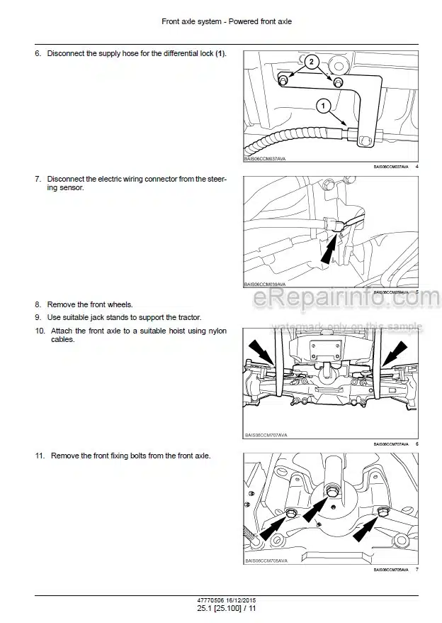 Photo 1 - New Holland T7.175 T7.190 T7.195 T7.205 Tier 3 Service Manual Tractor
