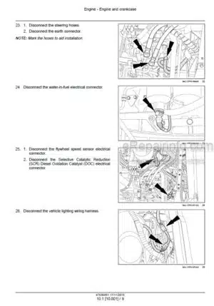 Photo 7 - New Holland T8.320 T8.350 T8.380 T8.410 Service Manual Tractor 47799440