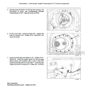 Photo 7 - New Holland T8.320 T8.350 T8.380 T8.410 Service Manual Tractor 47917993