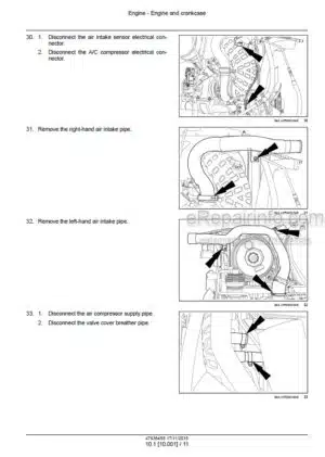 Photo 1 - New Holland T7.230 T7.245 T7.260 T7.270 and AutoCommand Tier 4B (final) Service Manual Tractor 47936455