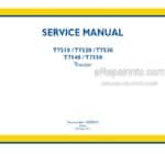 Photo 4 - New Holland T7510 T7520 T7530 T7540 T7550 Service Manual Tractor 47505533