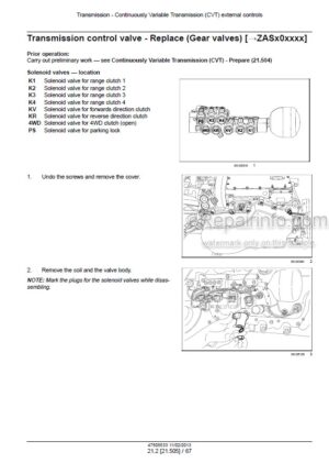 Photo 7 - New Holland TC4.90 TC5.70 TC5.80 TC5.90 Service Manual Combine 47889263