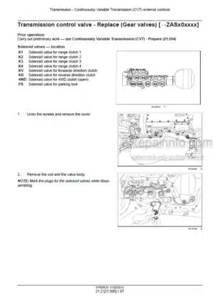 Photo 7 - New Holland TC4.90 TC5.70 TC5.80 TC5.90 Service Manual Combine 47889263