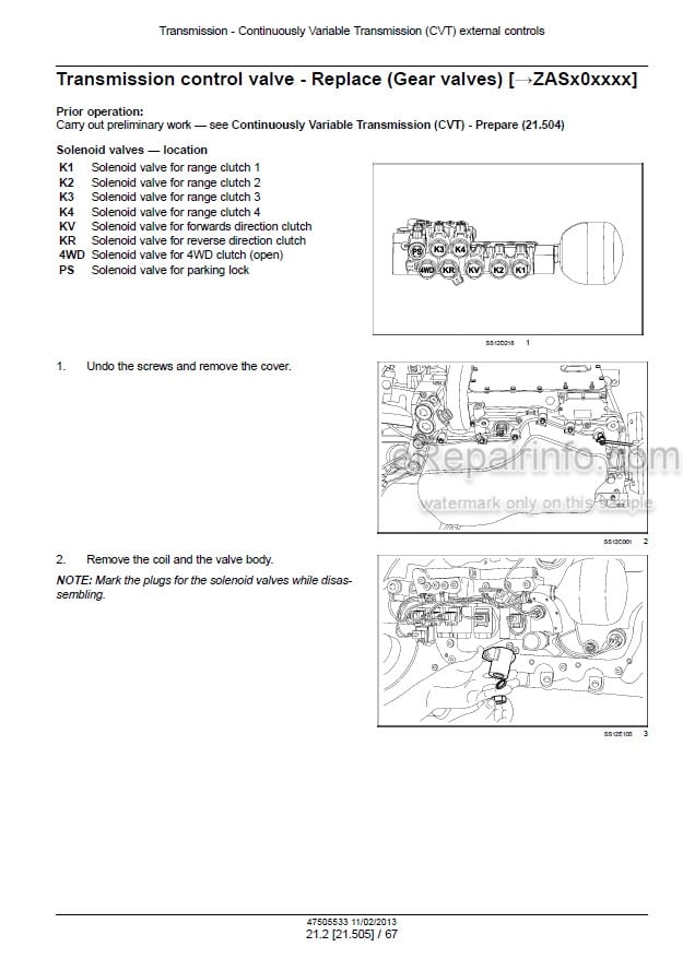 Photo 1 - New Holland T7510 T7520 T7530 T7540 T7550 Service Manual Tractor 47505533