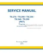 Photo 4 - New Holland T8.275 T8.300 T8.330 T8.360 T8.390 Service Manual Tractor 47533607
