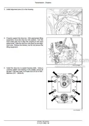 Photo 6 - New Holland T8.320 T8.350 T8.380 T8.410 Service Manual Tractor 47918011