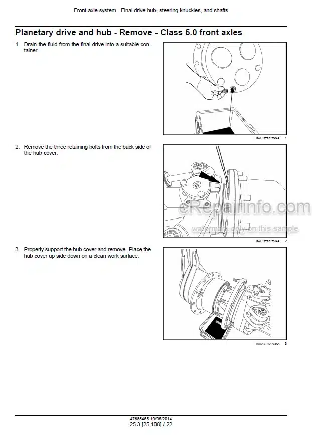 Photo 1 - New Holland T8.320 T8.350 T8.380 T8.410 T8.435 Service Manual Tractor 47685450