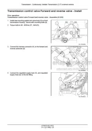 Photo 5 - New Holland T8.320 T8.350 T8.380 T8.410 T8.435 Service Manual Tractor 47794970