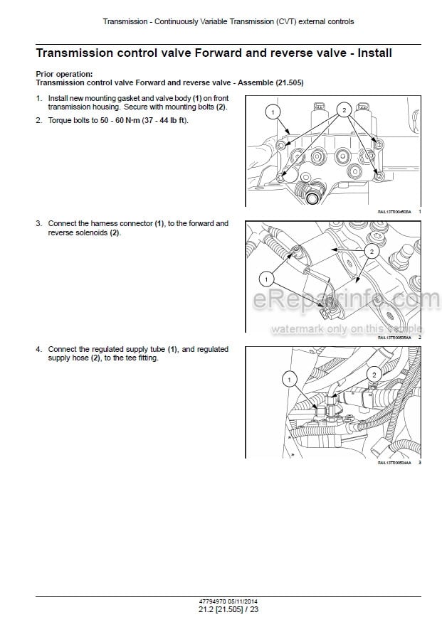 Photo 1 - New Holland T8.320 T8.350 T8.380 T8.410 T8.435 Service Manual Tractor 47794970
