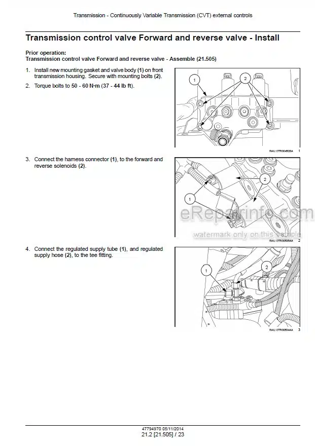 Photo 1 - New Holland T8.320 T8.350 T8.380 T8.410 T8.435 Service Manual Tractor 47794970