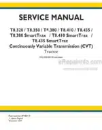 Photo 5 - New Holland T8.320 T8.350 T8.380 T8.410 T8.435 and T8.380 T8.410 T8.435 SmartTrax Service Manual Tractor 47748119