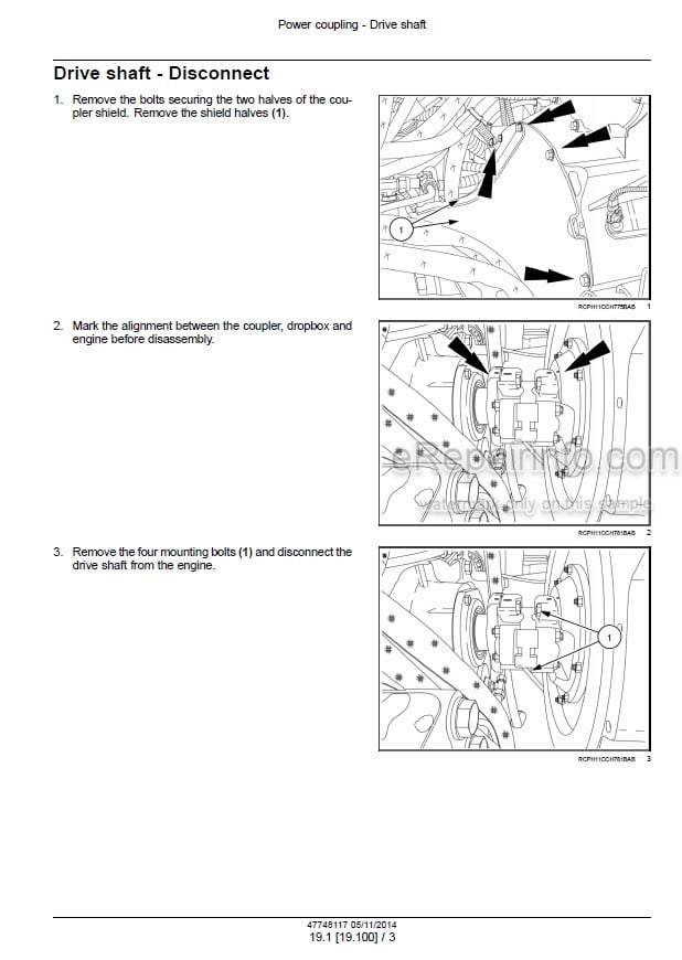 Photo 1 - New Holland T8.320 T8.350 T8.380 T8.410 T8.435 and T8.380 T8.410 T8.435 SmartTrax Service Manual Tractor 47748119