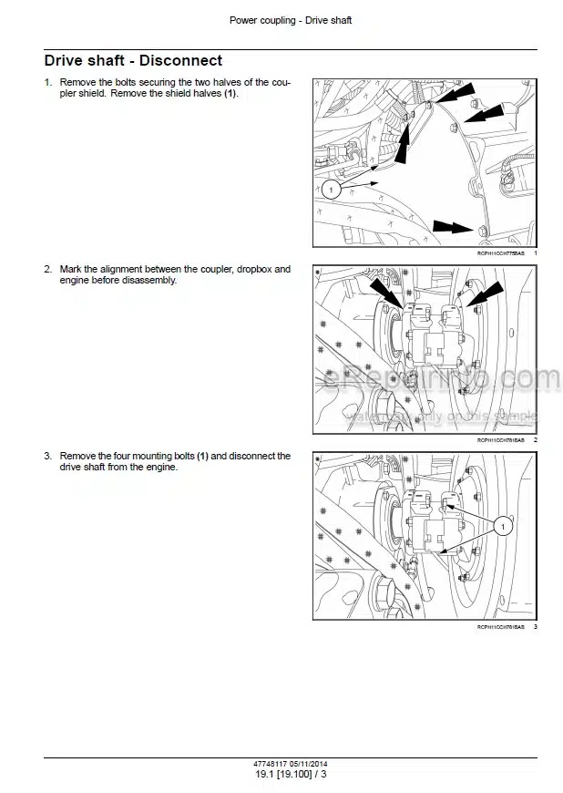 Photo 1 - New Holland T8.320 T8.350 T8.380 T8.410 T8.435 and T8.380 T8.410 T8.435 SmartTrax Service Manual Tractor 47748119