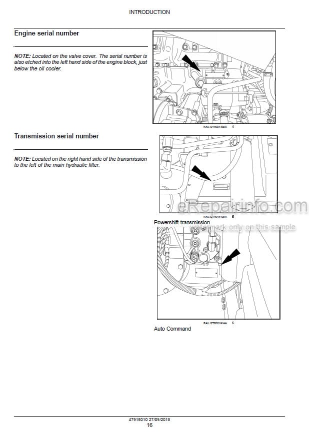 Photo 1 - New Holland T8.320 T8.350 T8.380 T8.410 T8.435 and T8.380 T8.410 T8.435 SmartTrax Service Manual Tractor 47918010