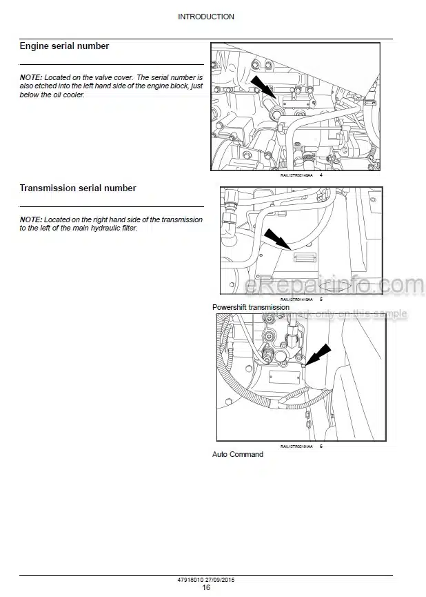 Photo 1 - New Holland T8.320 T8.350 T8.380 T8.410 T8.435 and T8.380 T8.410 T8.435 SmartTrax Service Manual Tractor 47918010
