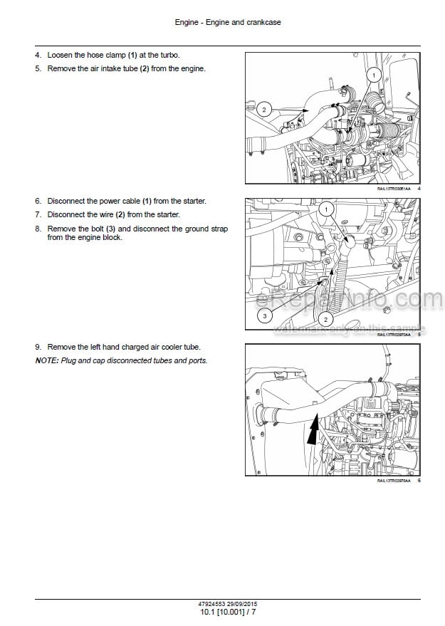 Photo 1 - New Holland T9.435 T9.480 T9.530 T9.565 T9.600 T9.645 T9.700 Service Manual Tractor