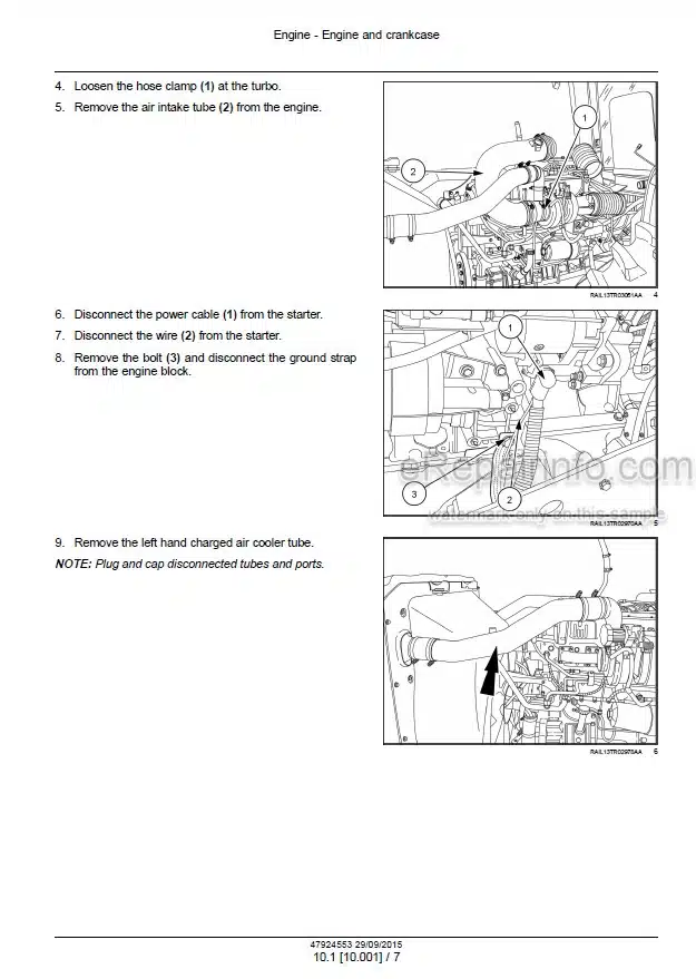 Photo 1 - New Holland T9.435 T9.480 T9.530 T9.565 T9.600 T9.645 T9.700 Service Manual Tractor