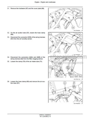 Photo 7 - New Holland TD65F TD75F TD85F Service Manual Tractor 47913163