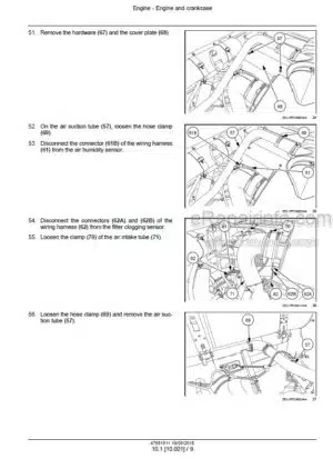 Photo 4 - New Holland TC4.90 TC5.70 TC5.80 TC5.90 Service Manual Combine 47881811