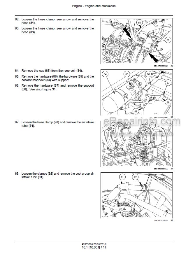 Photo 1 - New Holland TC4.90 TC5.70 TC5.80 TC5.90 Service Manual Combine 47889263