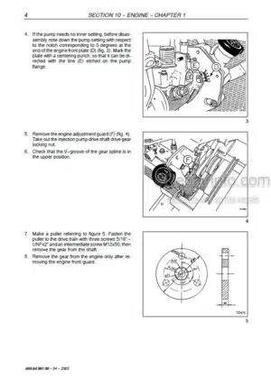 Photo 11 - New Holland TC54 TC56 AL59 Repair Manual Combine 604.64.961.00