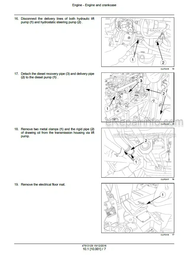 Photo 1 - New Holland TD4.70F TD4.80F TD4.90F Service Manual Tractor 47913129