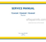 Photo 4 - New Holland TD4020F TD4030F TD4040F Service Manual Tractor 47621082