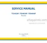 Photo 4 - New Holland TD4020F TD4030F TD4040F Service Manual Tractor 47621082