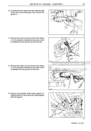 Photo 7 - New Holland TF76 TF78 Repair Manual Combine Harvester 604.64.016.00