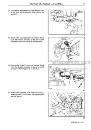 Photo 6 - New Holland TD4020F TD4030F TD4040F Service Manual Tractor 47621082