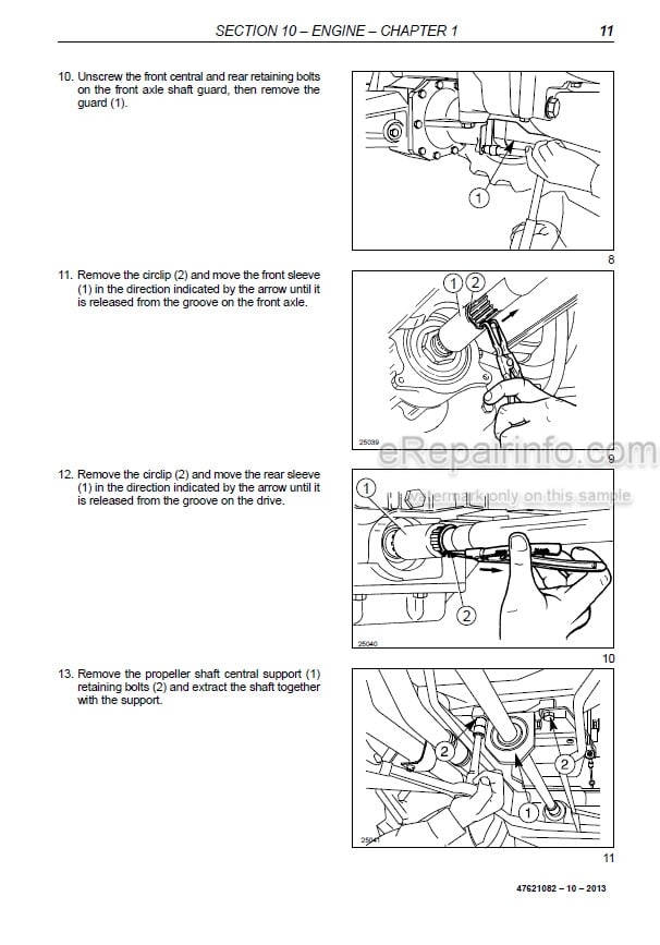 Photo 1 - New Holland TD4020F TD4030F TD4040F Service Manual Tractor 47621082
