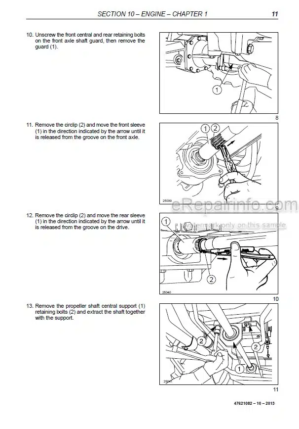 Photo 1 - New Holland TD4020F TD4030F TD4040F Service Manual Tractor 47621082