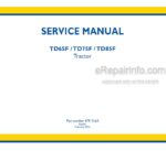 Photo 5 - New Holland TD65F TD75F TD85F Service Manual Tractor 47913163
