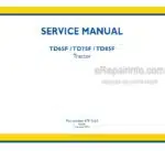 Photo 5 - New Holland TD65F TD75F TD85F Service Manual Tractor 47913163